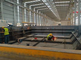 河北安诺吹镀型材生产线施工进行中—山西晋南钢铁集团有限企业